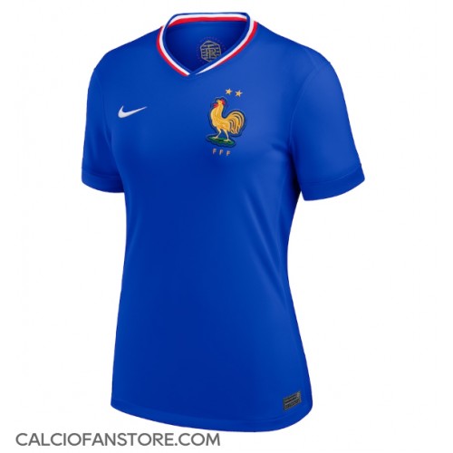 Maglia Calcio Francia Prima Divisa Donna Europei 2024 Manica Corta